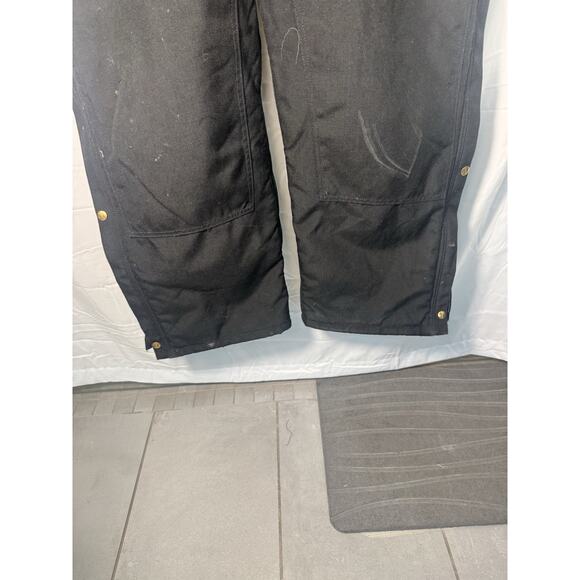 Carhartt insulated coverall black quilted-lined workwear jumpsuit men’s vintage - Picture 2 of 16